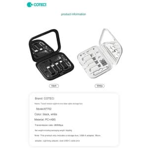 جعبه ذخیره سازی کابل شارژ چند منظوره کوتتسی مدل 87702 — تصویر ۶