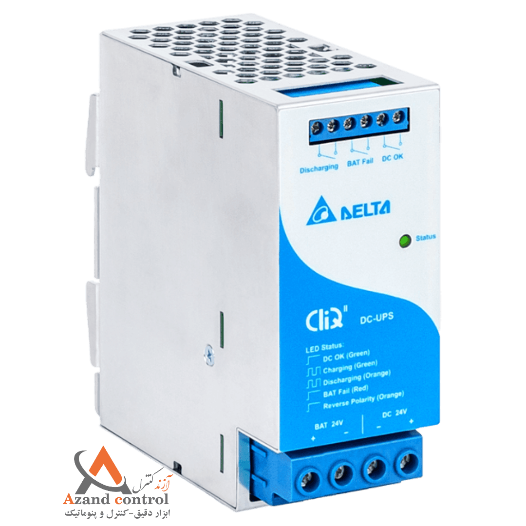 منبع تغذیه 40 آمپر 24 ولت ریلی دلتا مدل DRU-24V40ABN