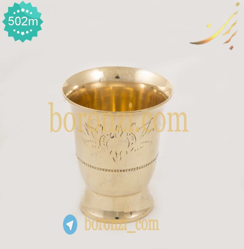 لیوان برنجی کد ۵۰۲ شش تایی