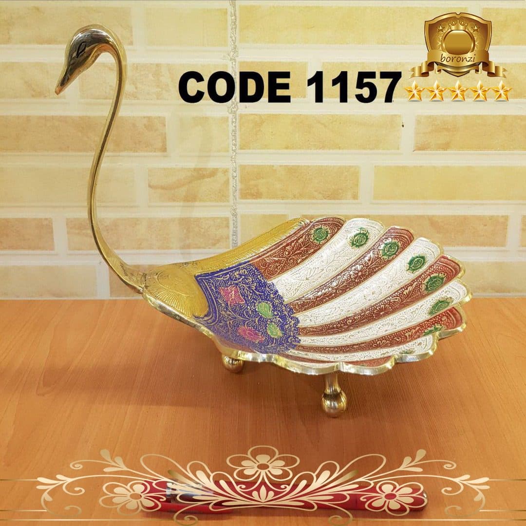 شکلات خوری قو برنجی کد ۱۱۵۷