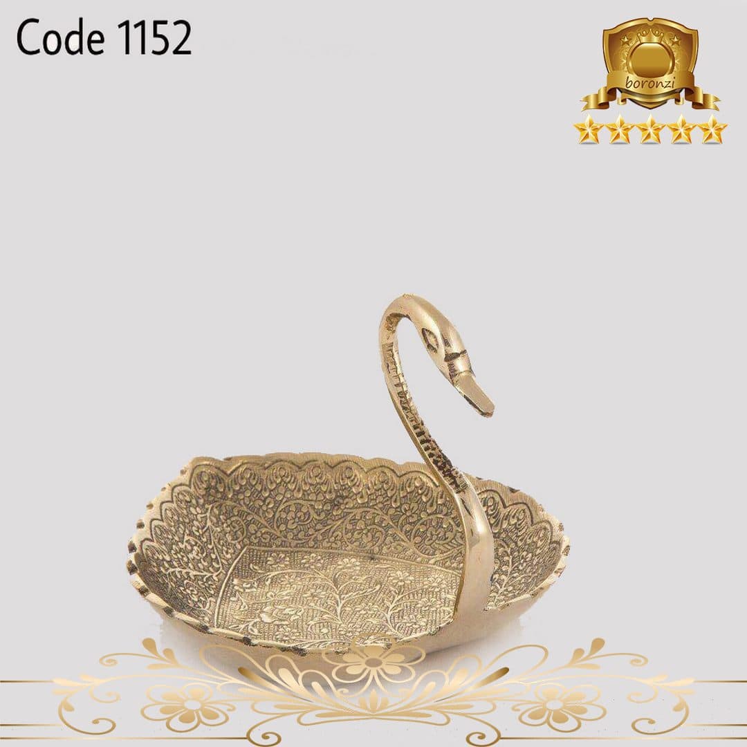 شکلات خوری قو برنجی کد ۱۱۵۲