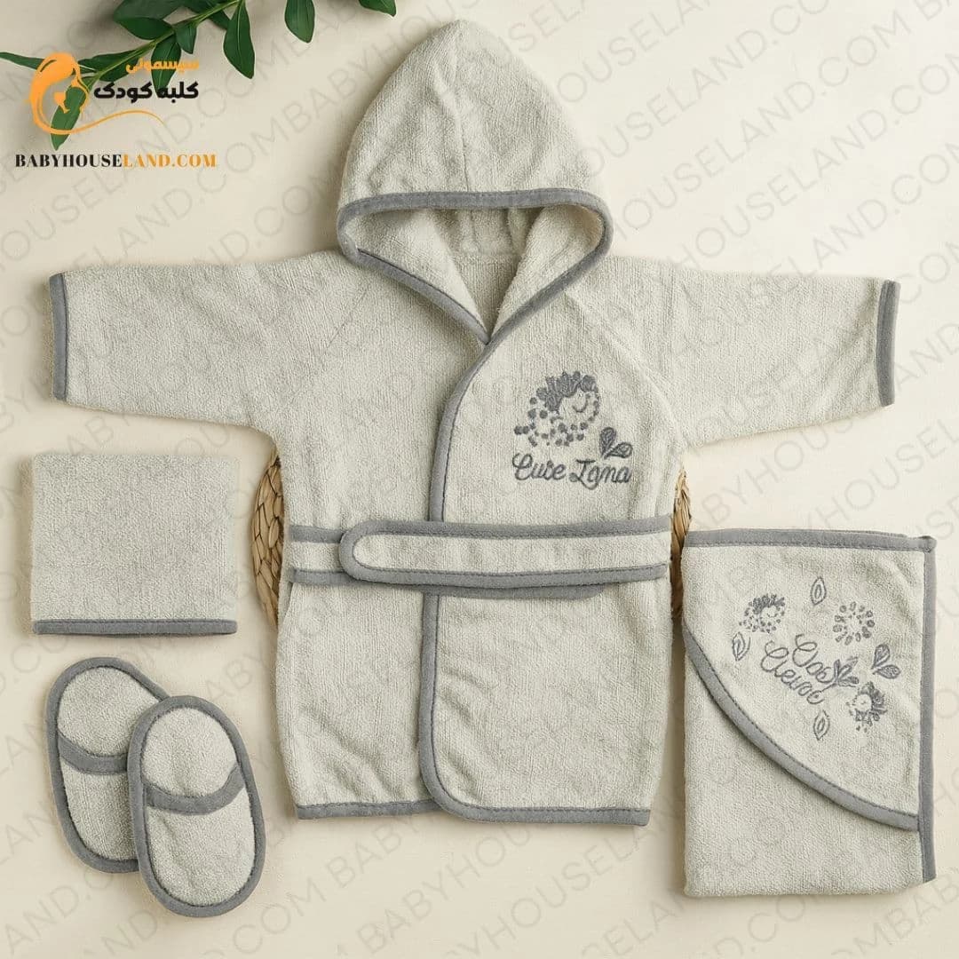 پک حوله ۴تیکه طرح بره bibaby 66479 — تصویر ۲