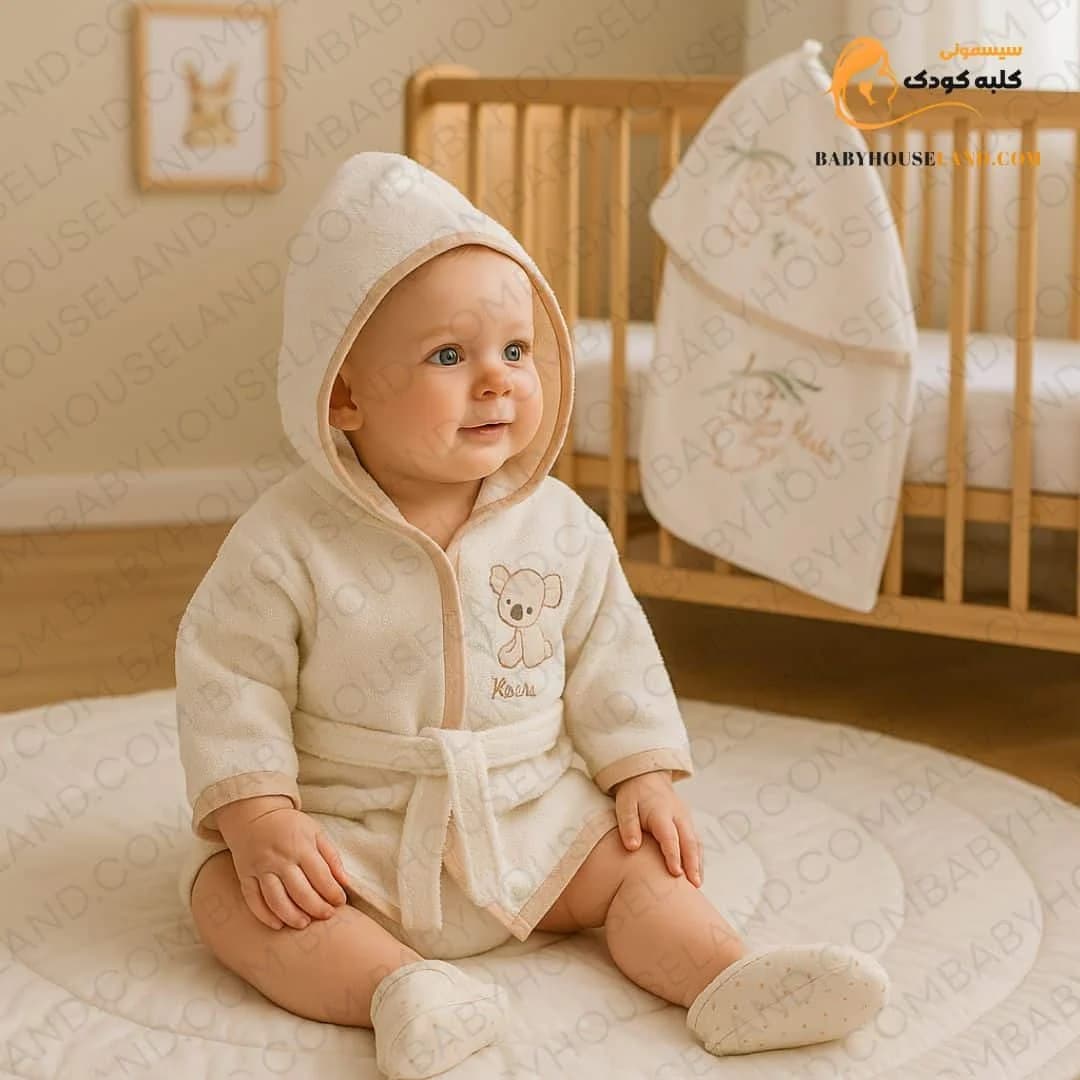 پک حوله ۴تیکه طرح کوالا biorganic 66322 — تصویر ۴