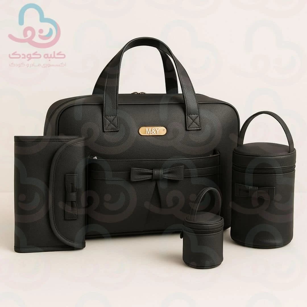 ست مراقبت مادر و نوزاد چرم مدل کندی ۳ تکه7170 — تصویر ۲