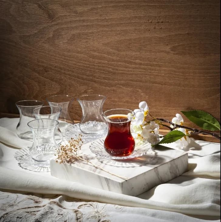 استکان نعلبکی پاشاباغچه مدل Aurora کد 42471 — تصویر ۲