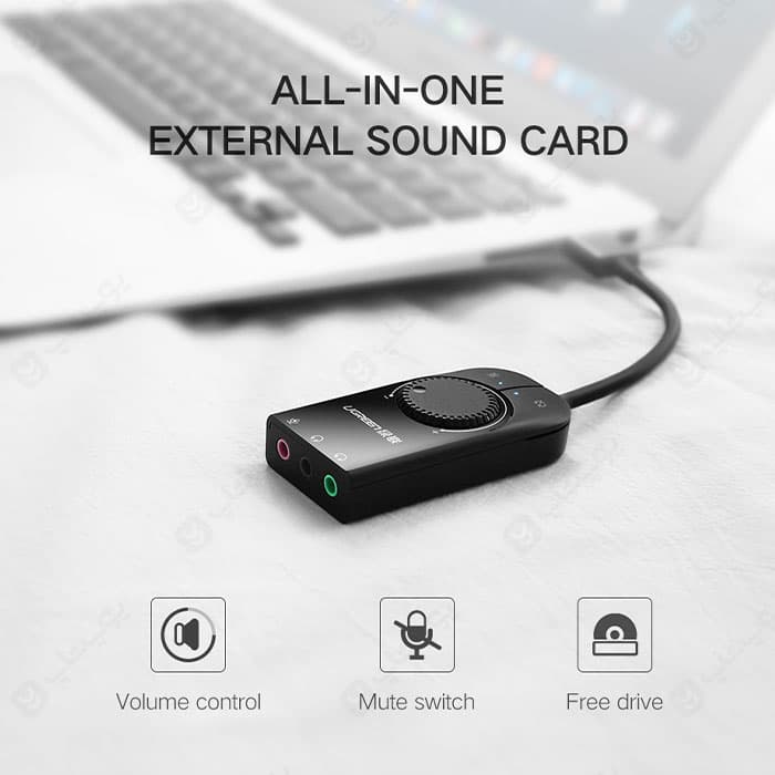 کارت صدا USB 2.0 یوگرین مدل CM129 — تصویر ۸