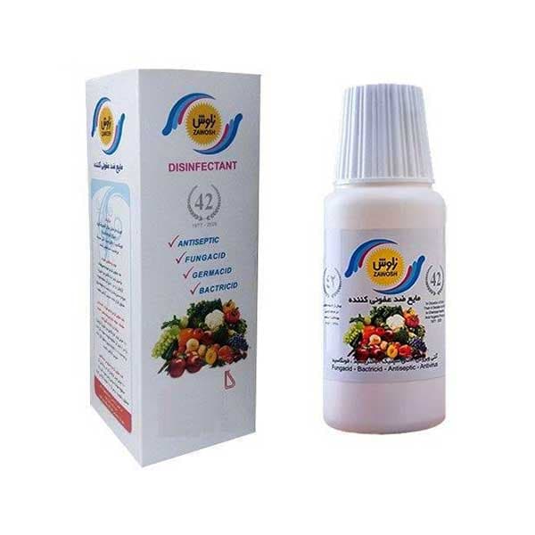 مایع ضد عفونی کننده میوه و سبزیجات زاوش 150 میلی لیتر