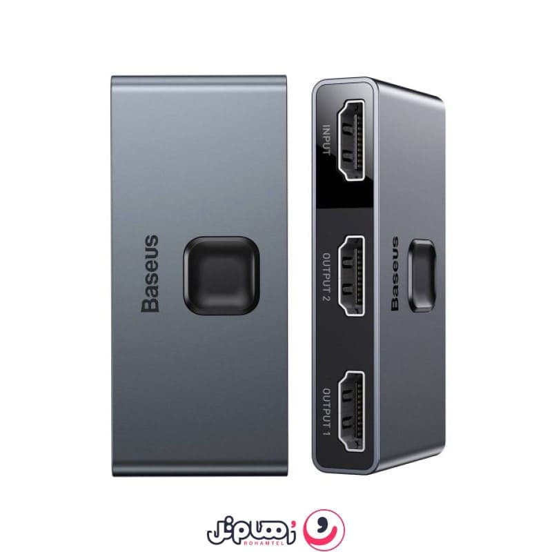 سوییچ HDMI بیسوس Baseus Matrix 4K دوطرفه 1 به 2 و 2 به 1 مدل CAHUB-BC0G