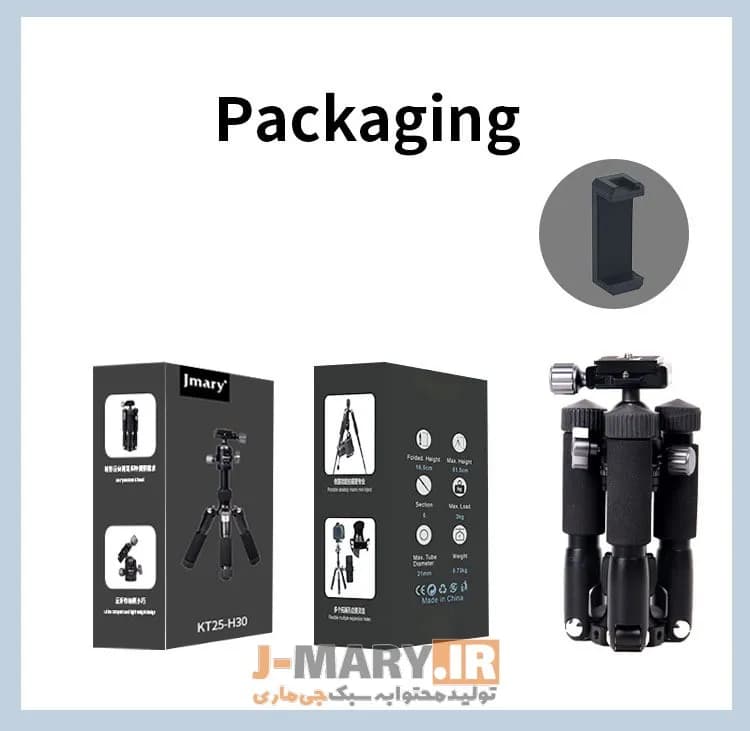 سه پایه جی ماری مدل Jmary KT25-H30+🎁هدیه — تصویر ۸