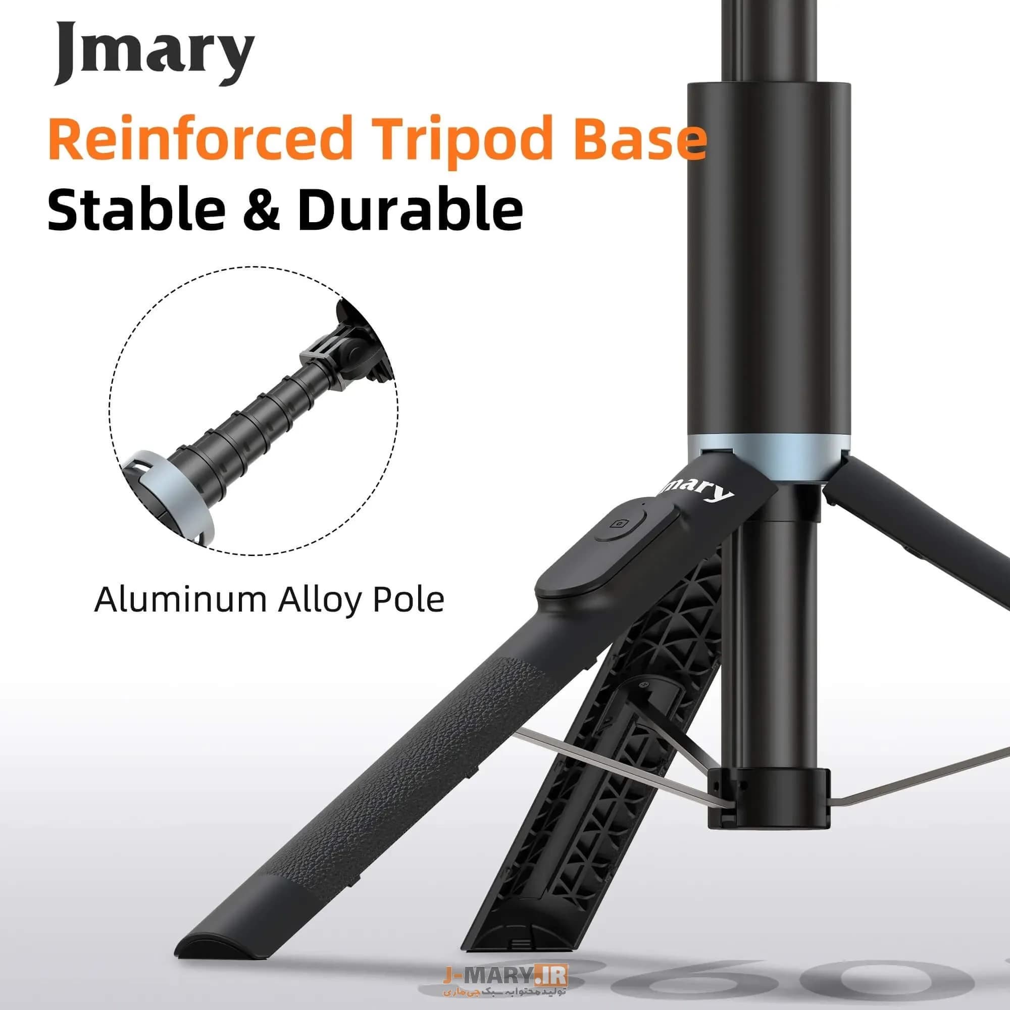مونوپاد جیماری مدل Jmary KT-259 سه پایه سلفی با ریموت +🎁هدیه — تصویر ۳