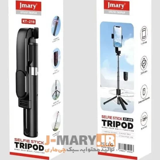مونوپاد جی ماری مدل Jmary KT-219 سه پایه سلفی با ریموت +🎁هدیه — تصویر ۳