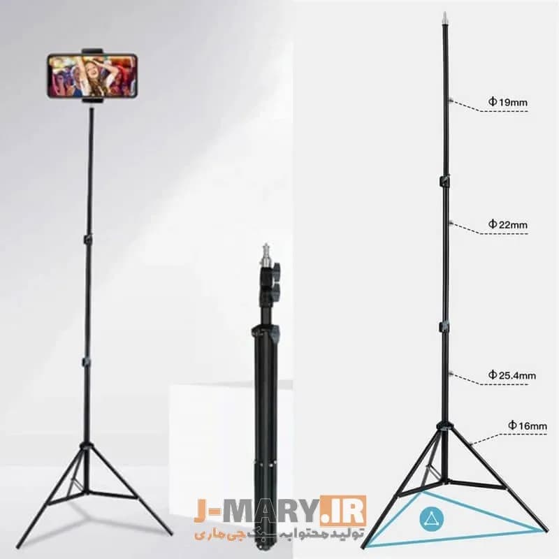 سه پایه عکاسی جی ماری مدل Jmary MT-75+🎁هدیه — تصویر ۶