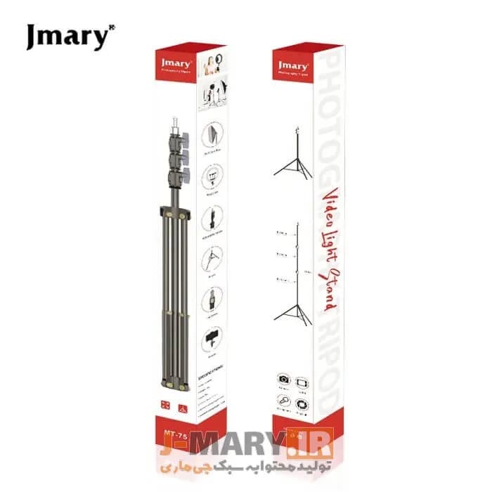 سه پایه عکاسی جی ماری مدل Jmary MT-75+🎁هدیه — تصویر ۷