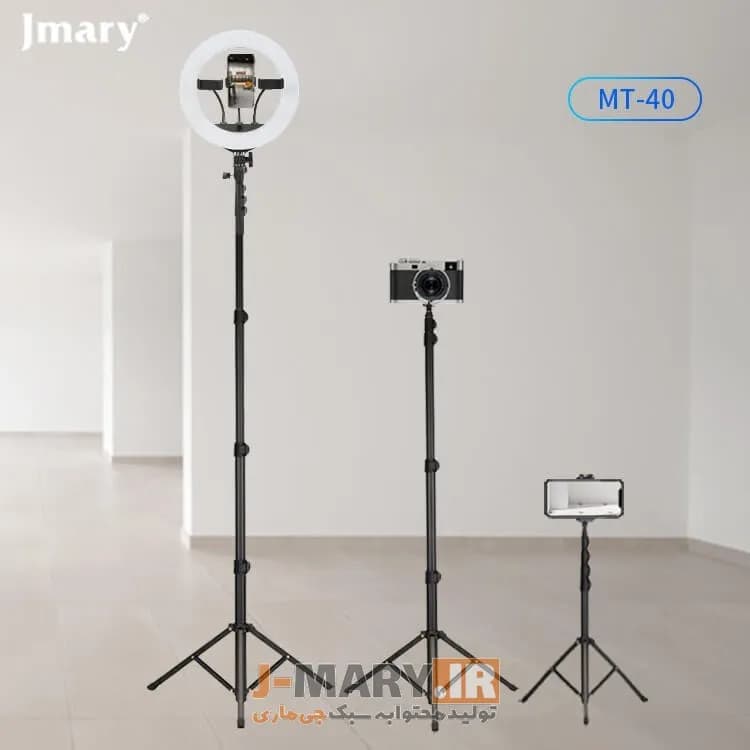 سه پایه جی ماری مدل Jmary MT-40 دو در 1 + هدیه — تصویر ۳