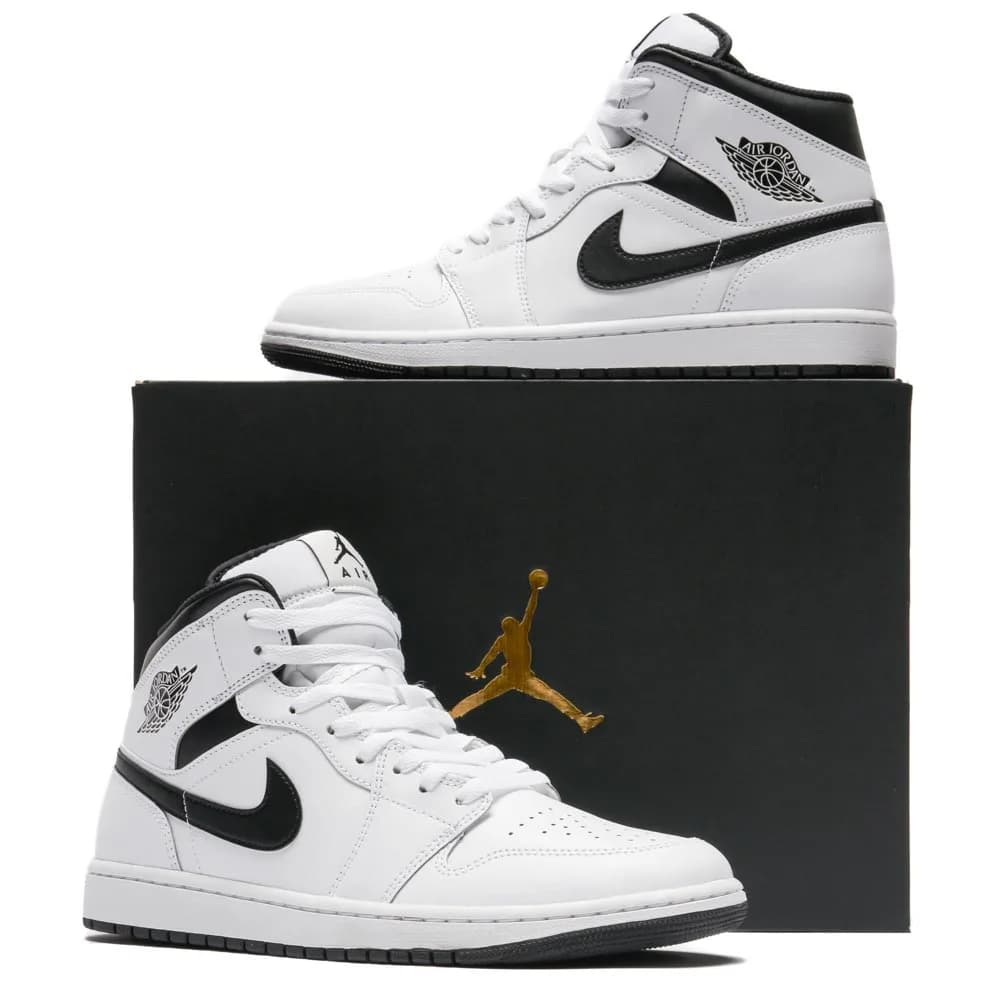 کتونی Nike مدل Jordan 1 Mid Reverse Panda – DQ8426-132 — تصویر ۵