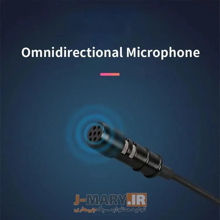 میکروفون یقه ای جی ماری مدل Jmary MC-R1 لاوالیر 3.5 میلی متری +🎁هدیه — تصویر ۳
