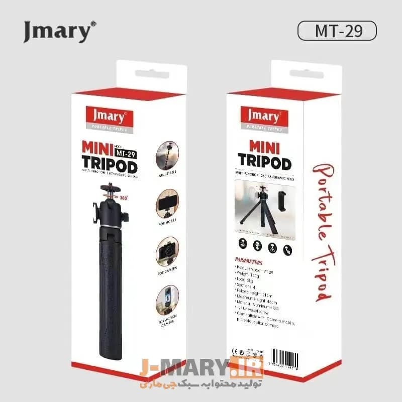 سه پایه مونوپاد جی ماری مدل Jmary MT-29 رومیزی و سلفی+🎁هدیه — تصویر ۲