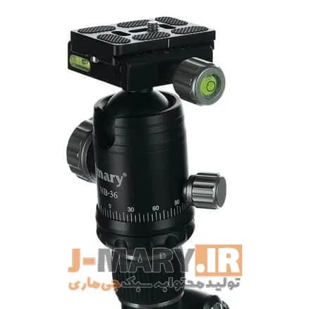 سه پایه حرفه ای جی ماری مدل Jmary KT255+NB36 + هدیه — تصویر ۳