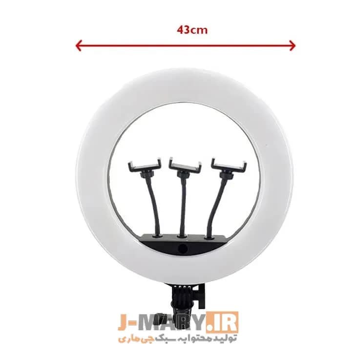 رینگ لایت جی ماری مدل Jmary FM-18R رینگ لایت سلفی +🎁هدیه — تصویر ۳