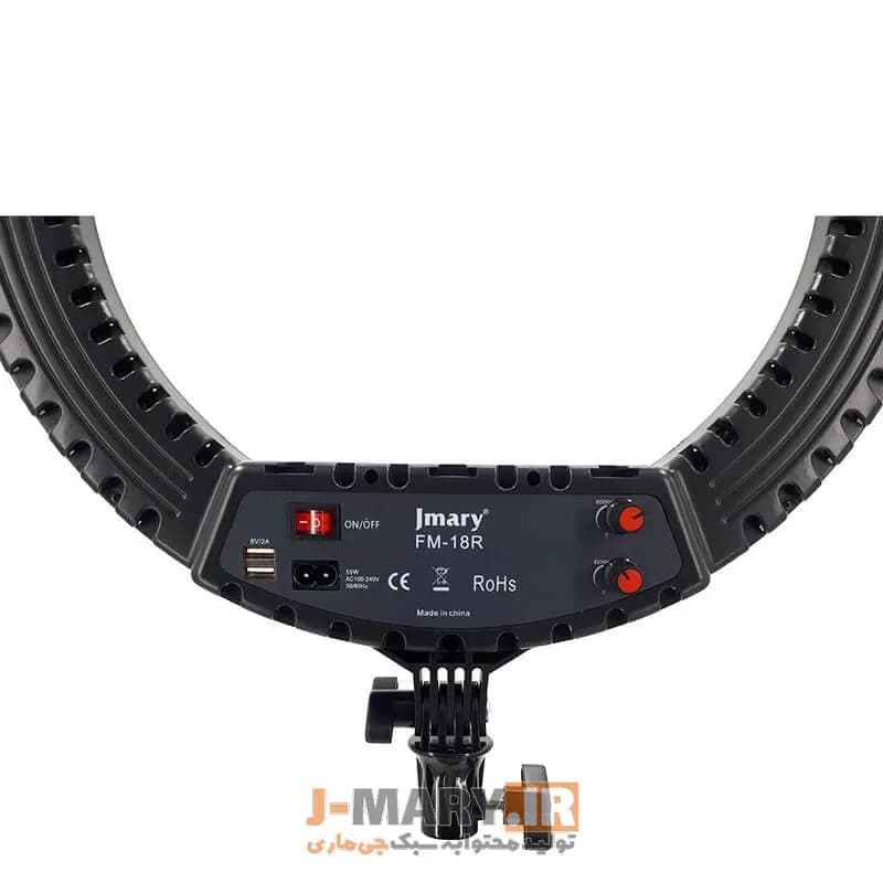 رینگ لایت جی ماری مدل Jmary FM-18R رینگ لایت سلفی +🎁هدیه — تصویر ۷