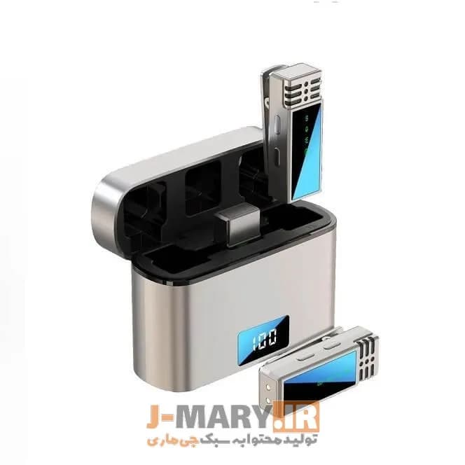 میکروفون بی سیم جی ماری مدل Jmary MW-15 لایتنینگ یا IOS+ هدیه — تصویر ۲