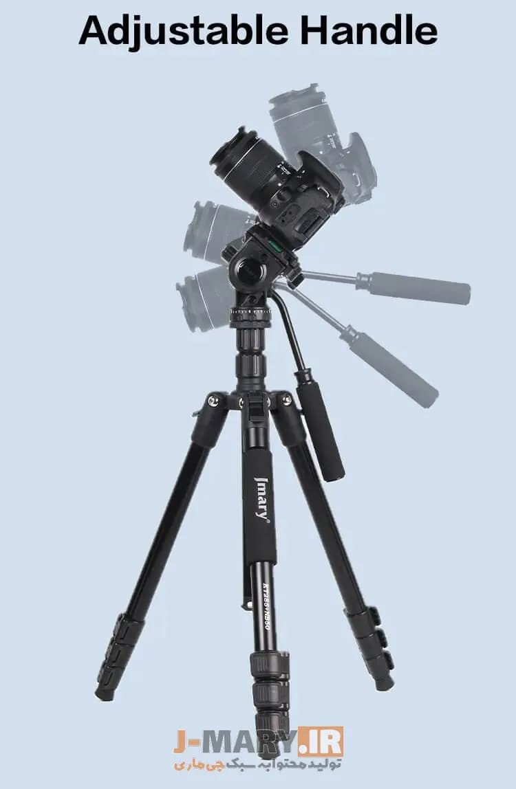 پک سه پایه جی ماری حرفه ای مدل Jmary KT285+NB50 + هدیه — تصویر ۳