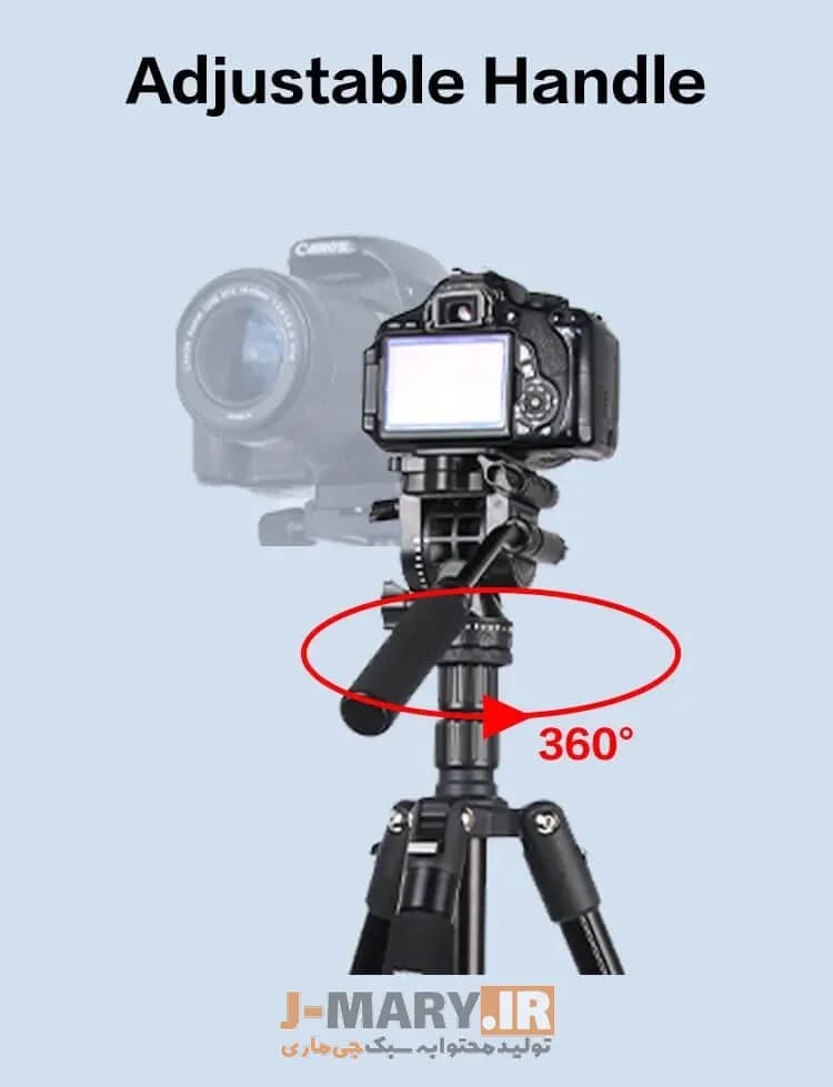 پک سه پایه جی ماری حرفه ای مدل Jmary KT285+NB50 + هدیه — تصویر ۵