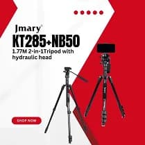 پک سه پایه جی ماری حرفه ای مدل Jmary KT285+NB50 + هدیه — تصویر ۲