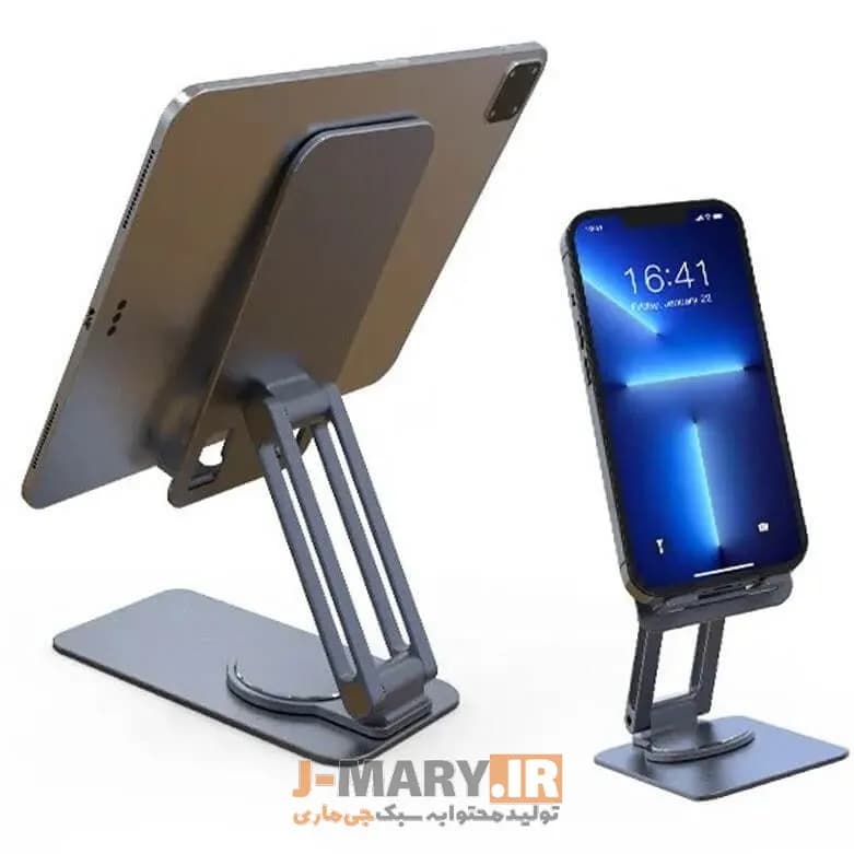 پایه نگهدارنده رومیزی تبلت و موبایل Jmary MK-60 +🎁هدیه — تصویر ۲