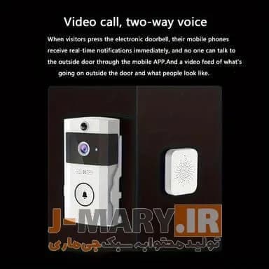 زنگ در هوشمند دید در شب جی ماری مدل Jmary MF-8 +🎁هدیه — تصویر ۵