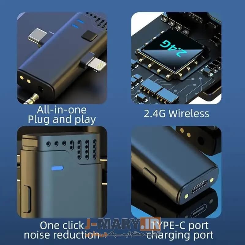 میکروفون بیسیم جی ماری مدل Jmary mw-16 +🎁هدیه — تصویر ۴