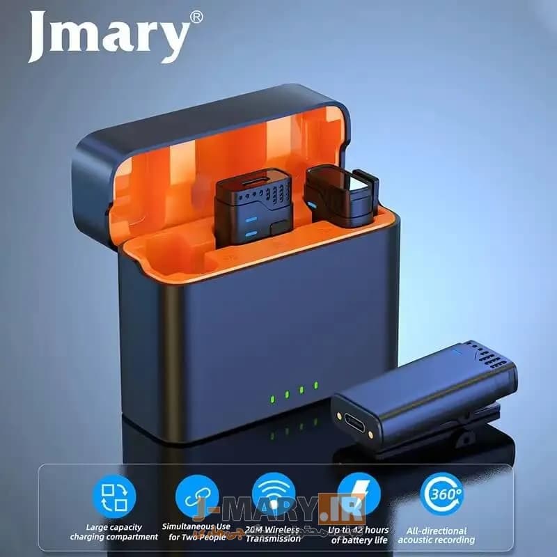 میکروفون بیسیم جی ماری مدل Jmary mw-16 +🎁هدیه — تصویر ۲
