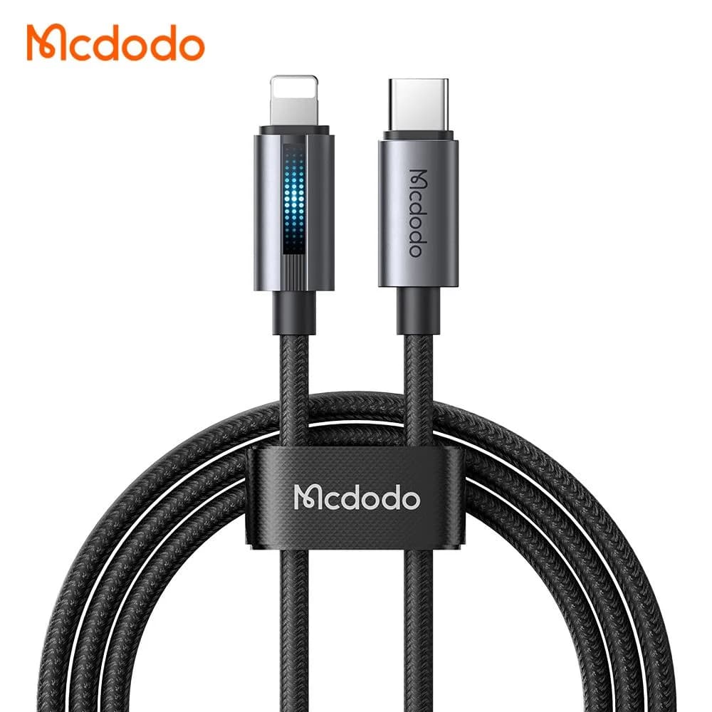 کابل شارژ 3 آمپر 36وات Type-c به Lightning دارای نورپردازی LED طول 1.2 متر برند Mcdodo مدل CA-5710 — تصویر ۳