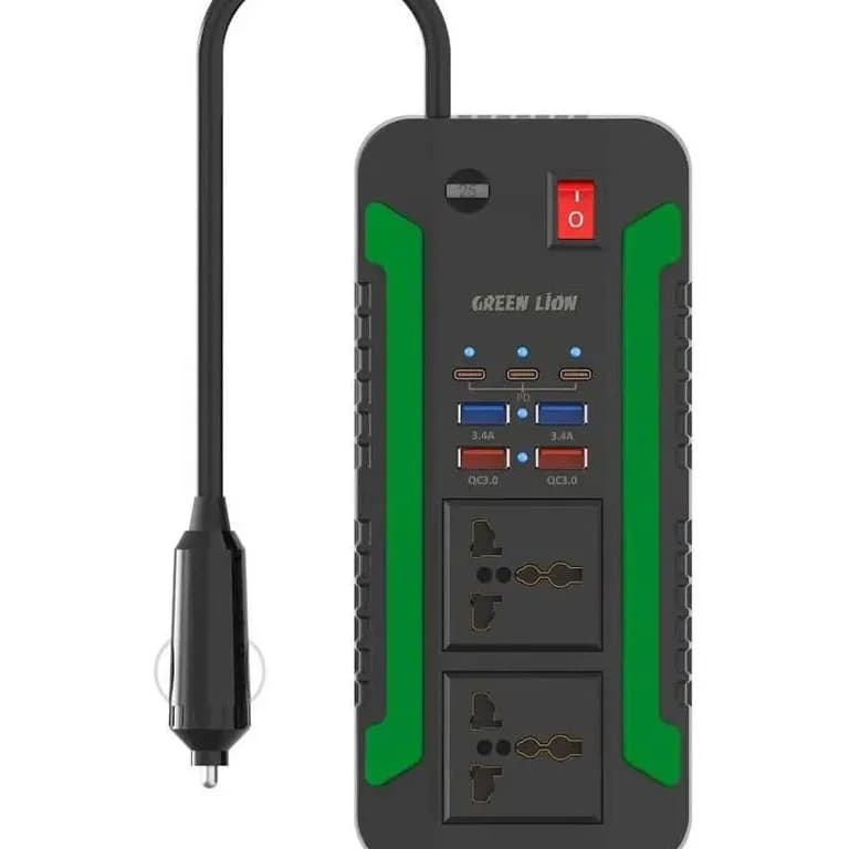 چند راهی برق گرین لاین Green Lion Spark 300 Power Inverter توان 300 وات — تصویر ۲