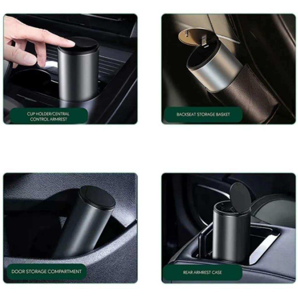سطل زباله گرین لاین Green Lion Car Trash Can 500mL مناسب اتومبیل — تصویر ۴