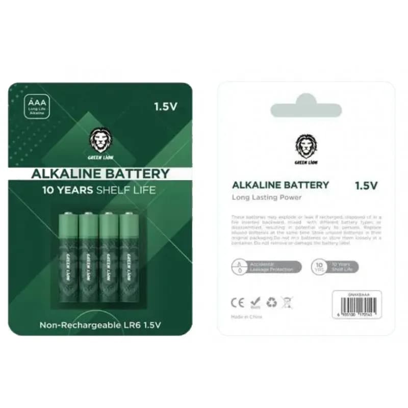 پک 4 عددی باتری نیم قلمی شارژی گرین لاین Green Lion AAA Rechargeable Battery — تصویر ۵
