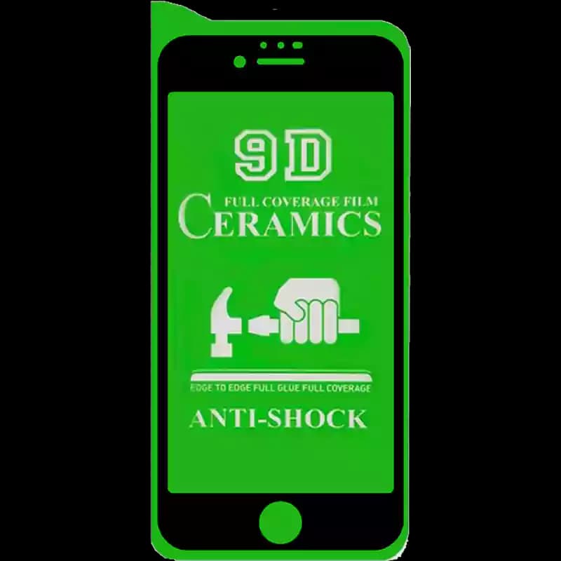 محافظ صفحه نمایش مدل سرامیک شفاف مناسب برای گوشی موبایل اپل iPhone 6 Plus / 6s Plus رنگ مشکی