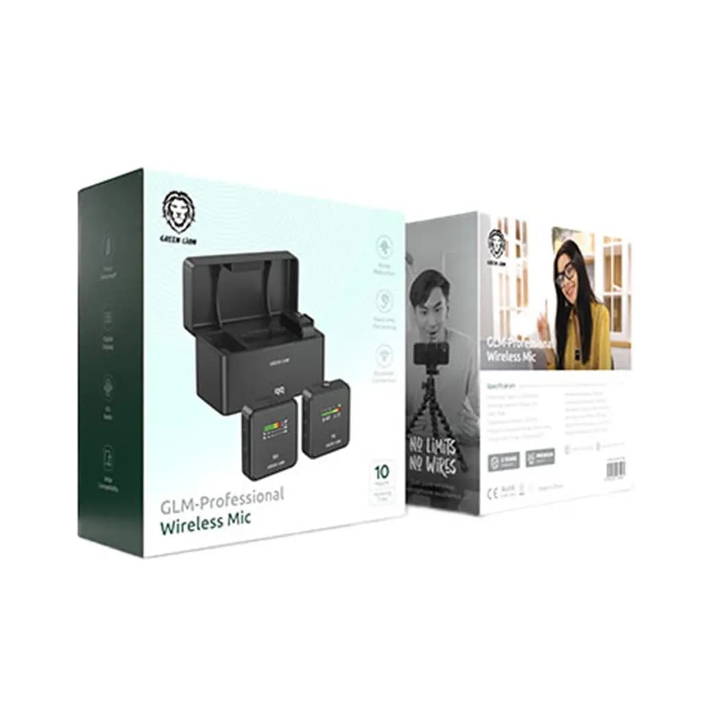 میکروفون یقه‌ ای گرین لاین Green Lion GLM-Professional Wireless Microphone دارای 2 فرستنده — تصویر ۲