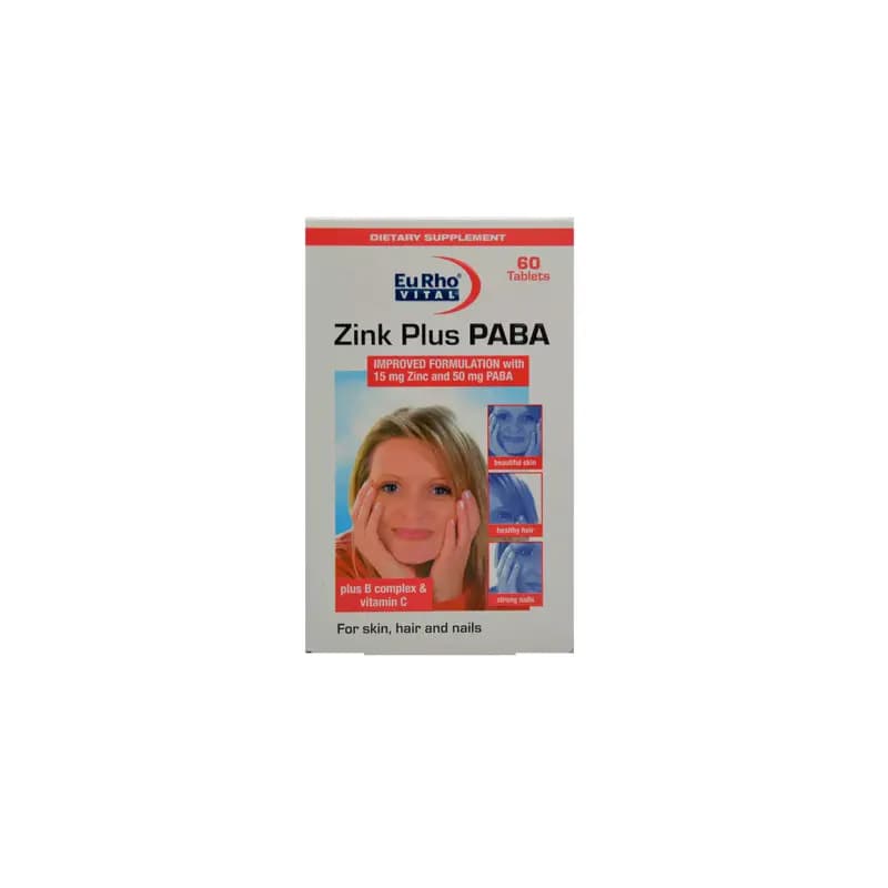 قرص زینک پلاس پابا یورو ویتال/ZINC PLUS PABA EURHO VITAL