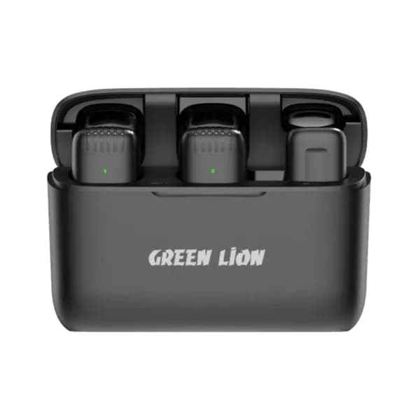 میکروفون بی سیم لایتنینگ گرین لاین Green Lion 2 in 1 Wireless Microphone دارای 2 فرستنده