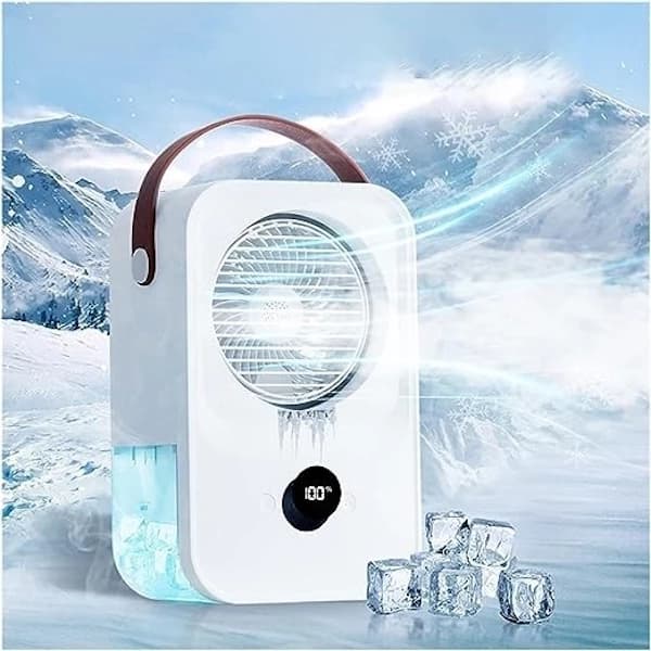 پنکه و کولر آبی شارژی پرودو مدل Porodo PD-LSACF Nano Mist Cooling Fan — تصویر ۴