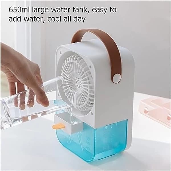 پنکه و کولر آبی شارژی پرودو مدل Porodo PD-LSACF Nano Mist Cooling Fan — تصویر ۵