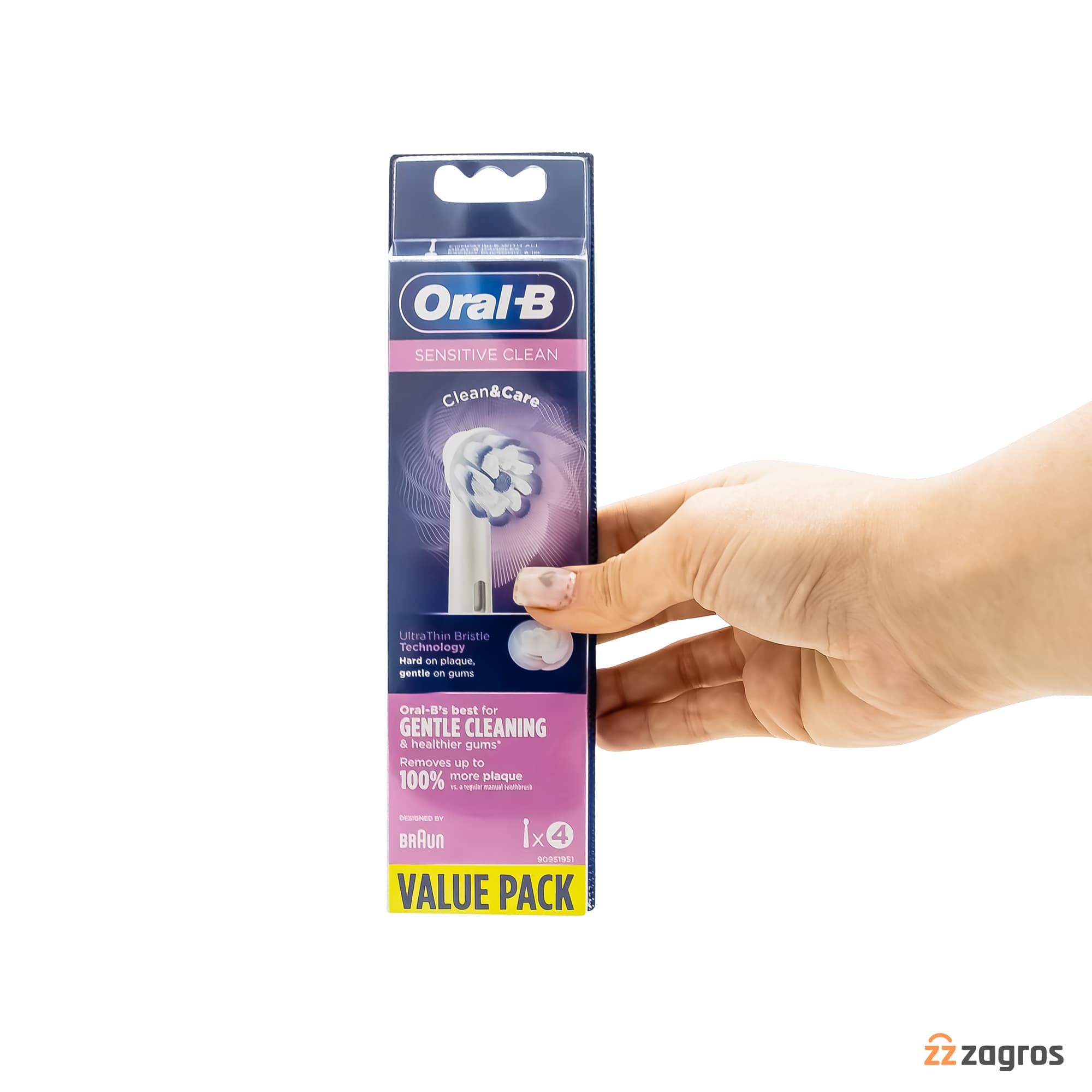 سری یدک مسواک برقی اورال بی مدل Sensitive Clean — تصویر ۳