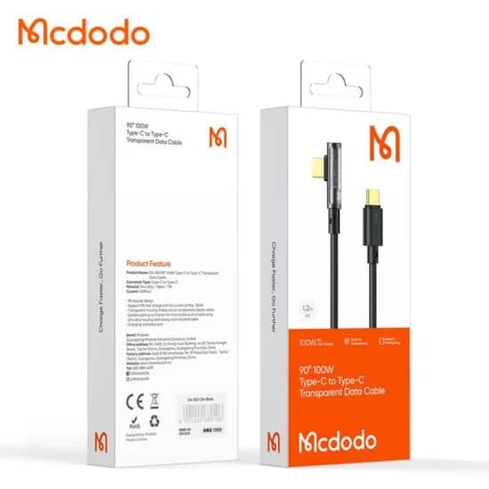 کابل Type C به Type C مک دودو Mcdodo CA-3400 توان 100 وات طول 1.2 متر — تصویر ۷