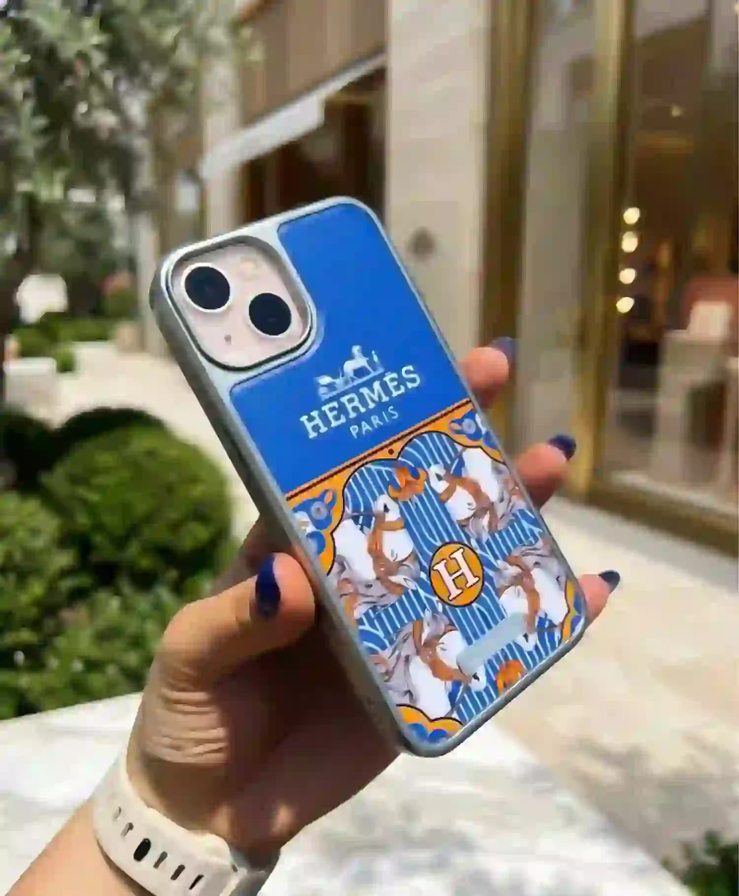 قاب طرح دار فانتزی Hermes گوشی موبایل Iphone 13 — تصویر ۴