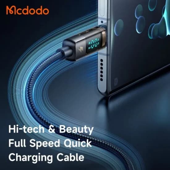 کابل Type C مک دودو Mcdodo CA-3630 دارای قطع کن خودکار طول 1.2 متر توان 100 — تصویر ۵