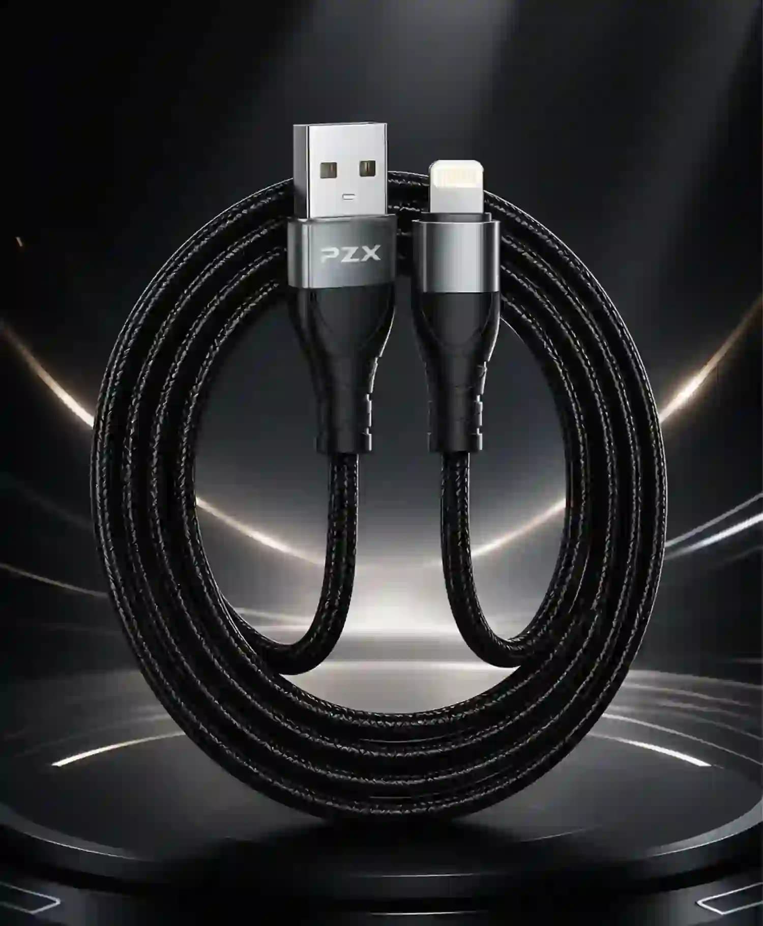 کابل تبدیل USB به Lightining پی زد ایکس مدل S19 طول 1 متر — تصویر ۴