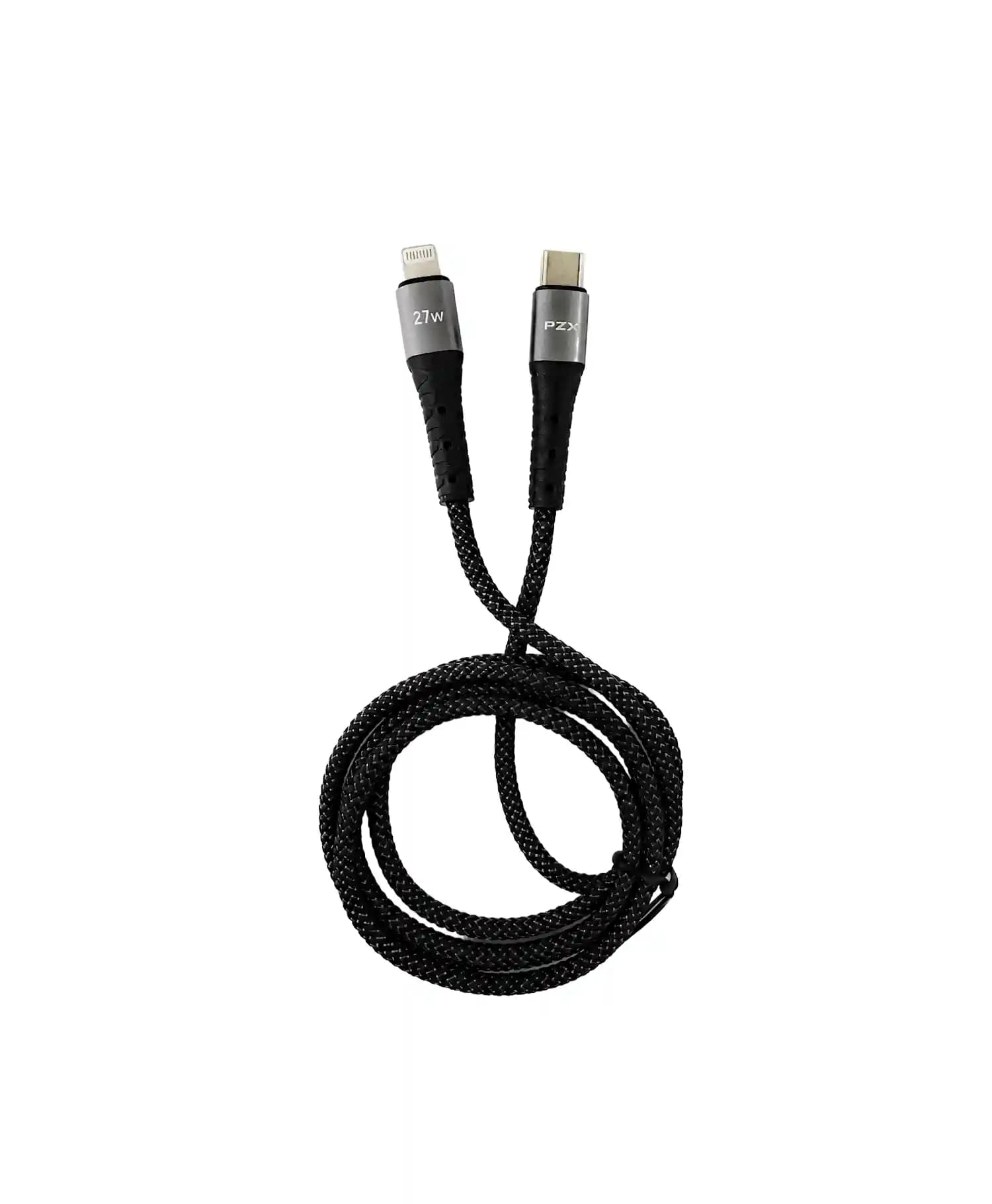 کابل تبدیل Type-C به Lightning پی زد ایکس مدل V201P 27W طول 1 متر — تصویر ۳