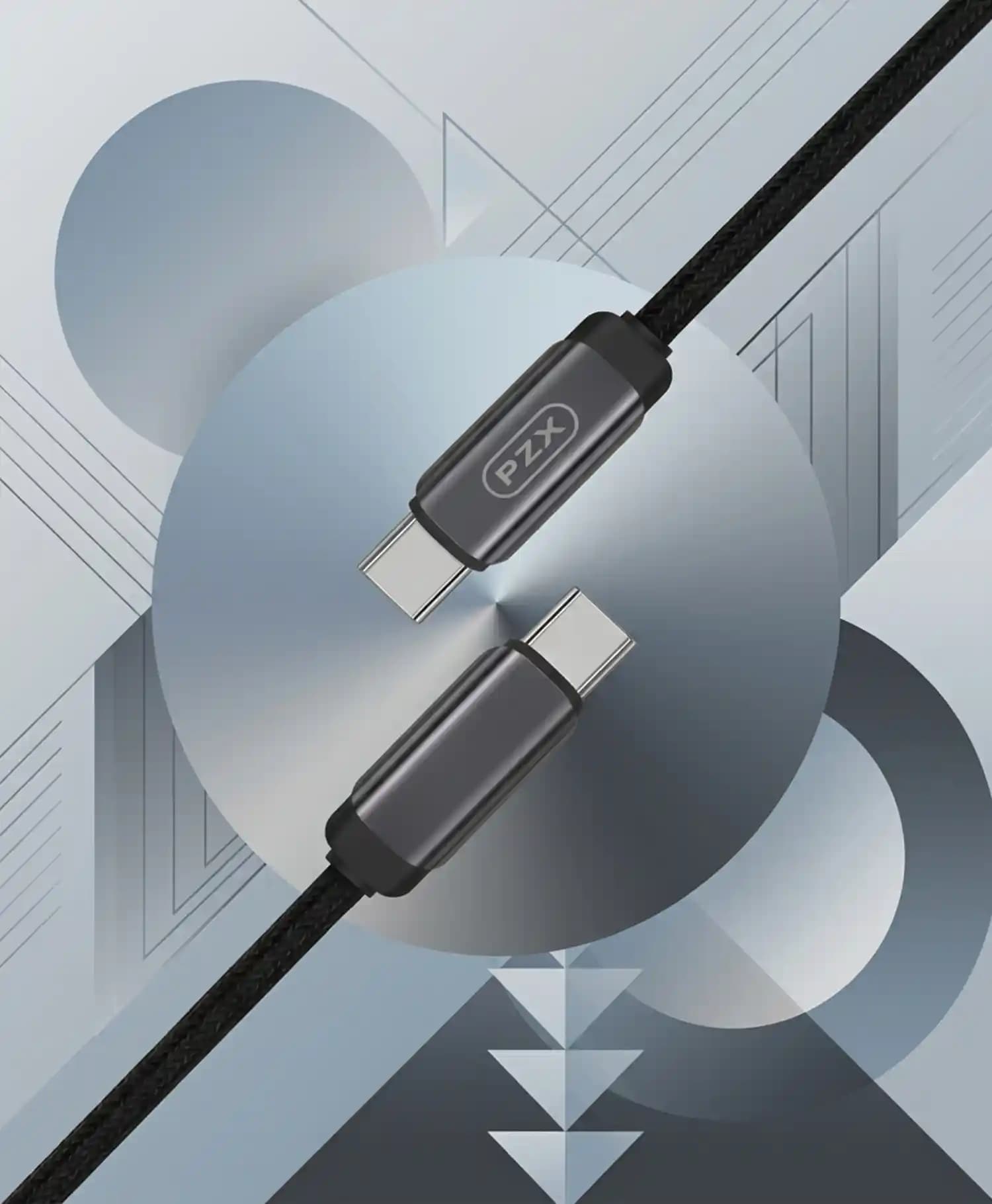 کابل تبدیل Type-C به Type-C پی زد ایکس مدل V212c — تصویر ۴