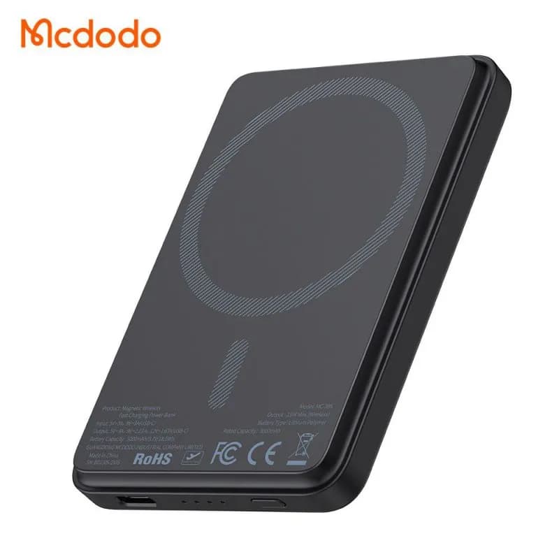 پاوربانک وایرلس 5000 میلی آمپر مگ سیف مک دودو Mcdodo MC-3951